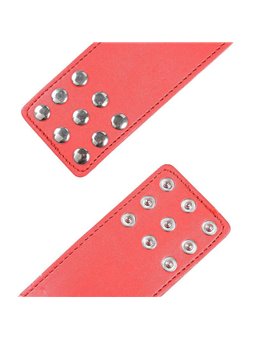 Ohmama Fetish - Red Handcuffs with Snap Closure