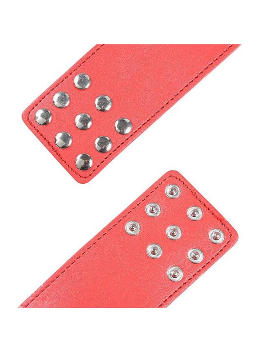 Ohmama Fetish - Red Handcuffs with Snap Closure