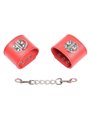Ohmama Fetish - Red Handcuffs with Snap Closure