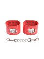 Ohmama Fetish - Red Handcuffs with Snap Closure