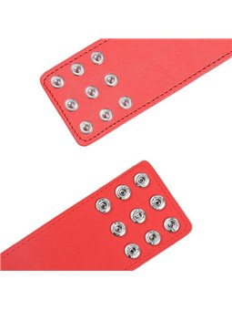 Ohmama Fetish - Red Handcuffs with Snap Closure