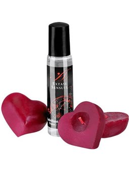 Extase Sensuel - Silk Nights Kit Candele e Lubrificante