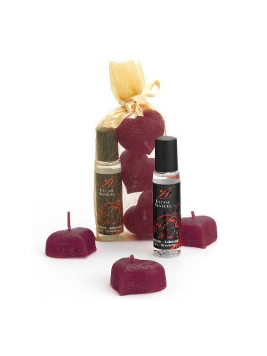 Extase Sensuel - Silk Nights Kit Candele e Lubrificante