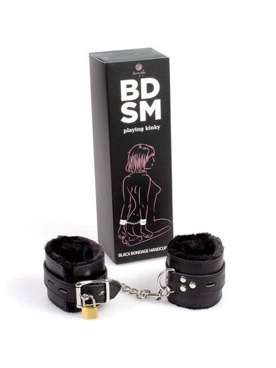 Secretplay - Black Bondage Handcuffs Bdsm Collection