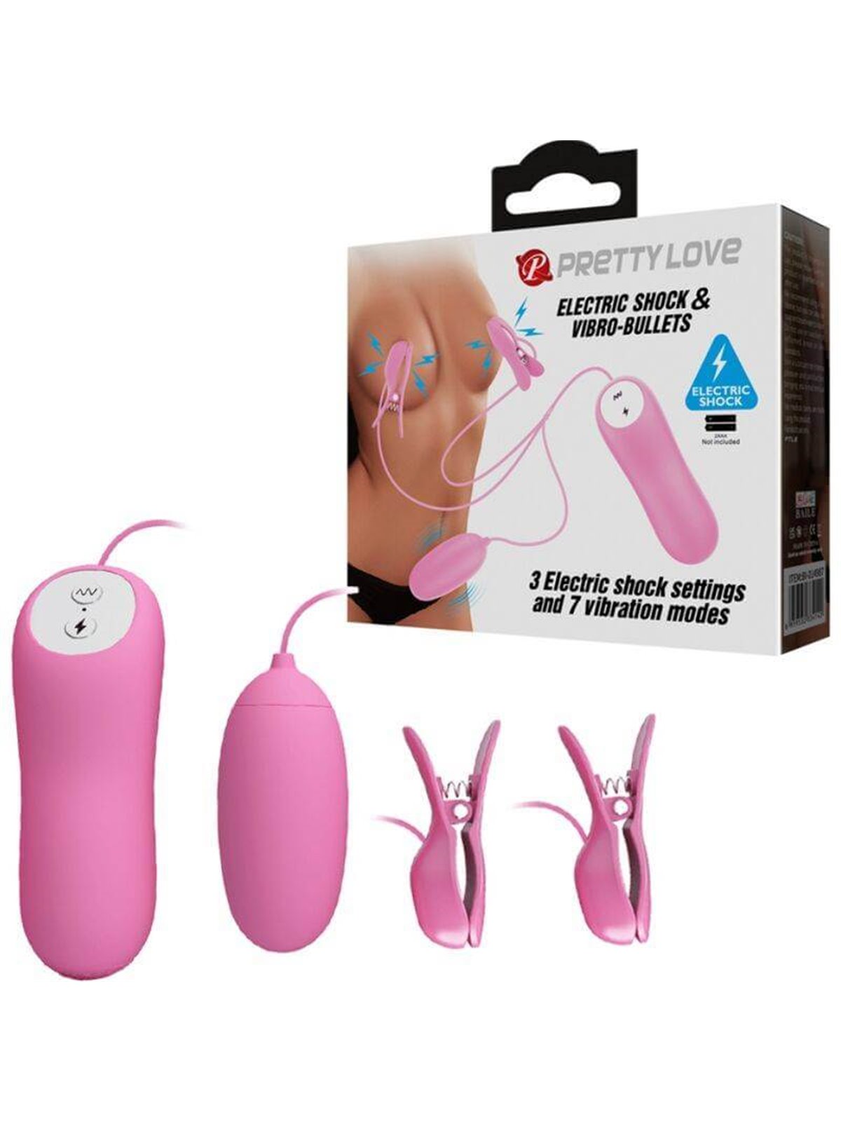 Pretty Love - Tweezers with Vibration and Pink Eletroshock