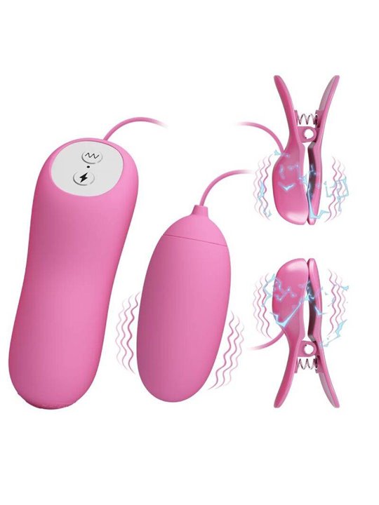 Pretty Love - Tweezers with Vibration and Pink Eletroshock