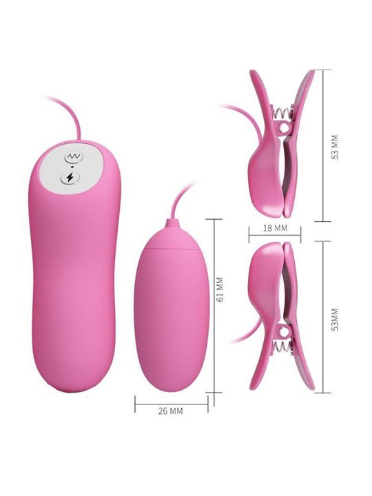 Pretty Love - Tweezers with Vibration and Pink Eletroshock