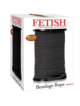 Fetish Fantasy Series - Series Bondage Rope Black 60.96 Meters