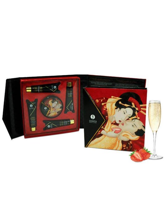 Shunga - Secret Geisha Strawberries and Cava Kit