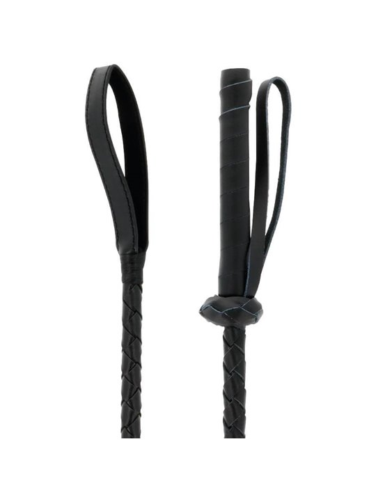 Darkness Bondage Whip - Frusta Nera in Morbido PVC - 60 Cm
