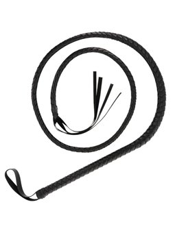 Darkness Bondage Whip - Frusta Nera in Morbido PVC - 210 Cm