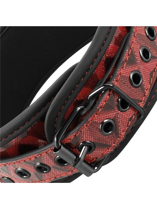 Begme - Red Edition Collar with Nipple Clamps with Neoprene Lining