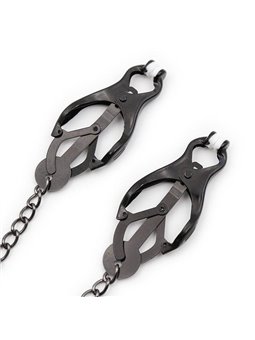 Ohmama Fetish - Japanese Nipple Clamps With Black Chain