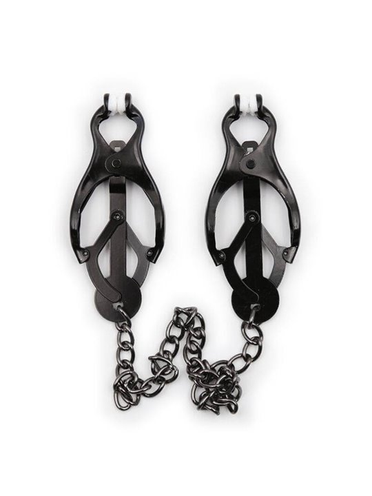 Ohmama Fetish - Japanese Nipple Clamps With Black Chain