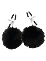 Darkness - Nipple Clamps with Pom Poms 1