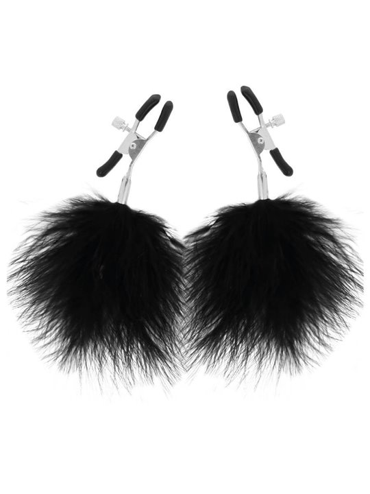 Darkness - Pinze Strizza Capezzoli Nipple Clamps Pelliccia