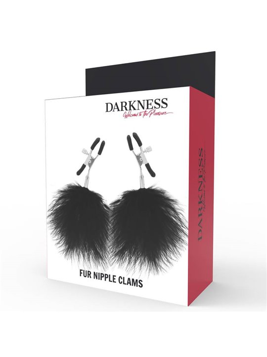 Darkness - Pinze Strizza Capezzoli Nipple Clamps Pelliccia