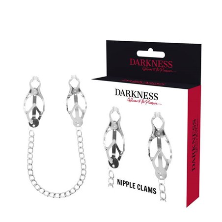 Darkness - Metal Nipple Clamp with Chain