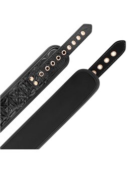 Begme Black Edition - Collare in Pelle Vegana con Morsetti per Capezzoli