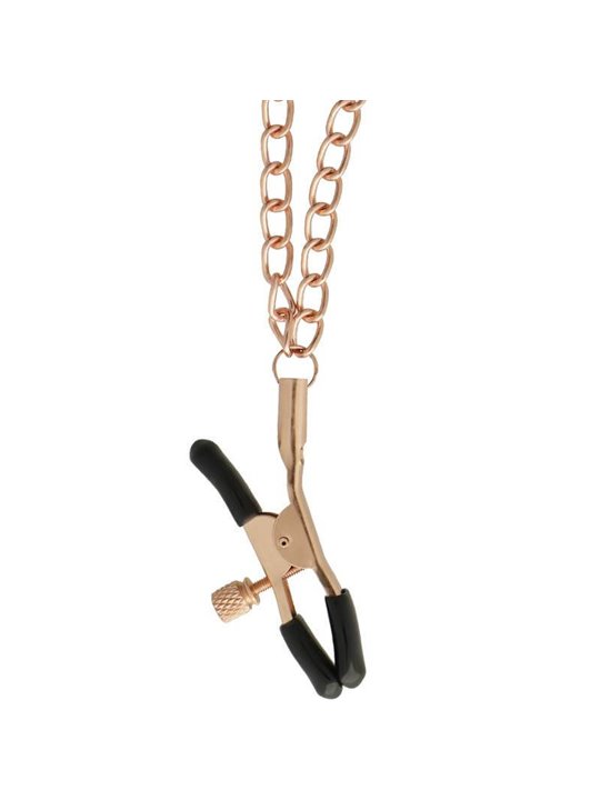 Begme Black Edition - Collare in Pelle Vegana con Morsetti per Capezzoli