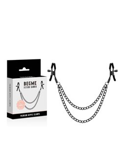 Begme Red Edition - Morsetti per Capezzoli con Catena in Acciaio