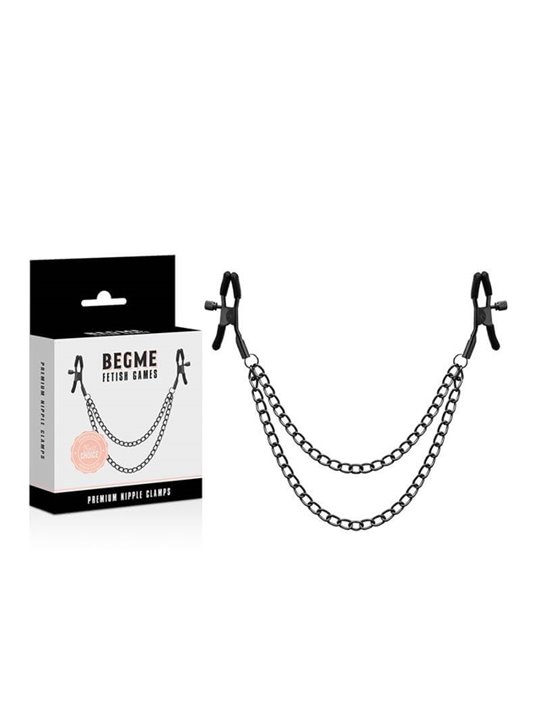 Begme - Red Edition Nipple Clips with Chain