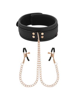 Coquette Chic Desire - Fantasy Nipple Clamp Necklace with Neoprene Lining