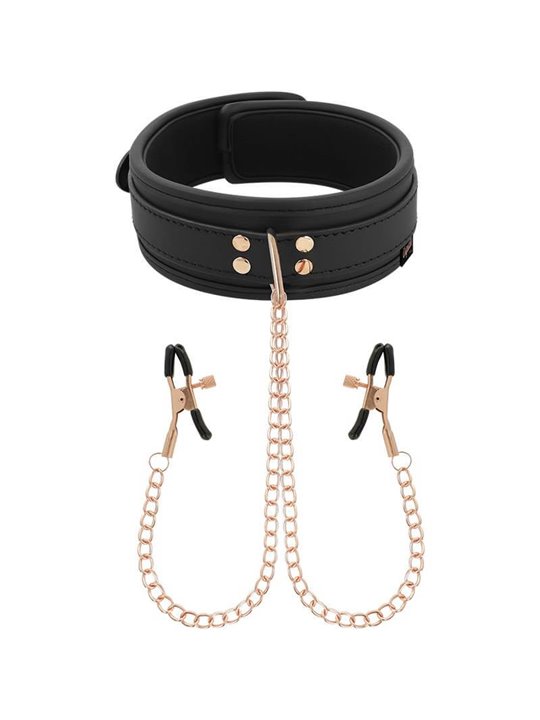 Coquette Chic Desire - Fantasy Nipple Clamp Necklace with Neoprene Lining