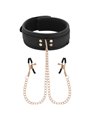 Coquette Chic Desire - Fantasy Nipple Clamp Necklace with Neoprene Lining