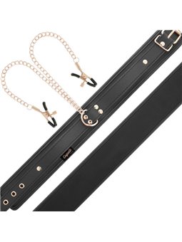 Coquette Chic Desire - Fantasy Nipple Clamp Necklace with Neoprene Lining