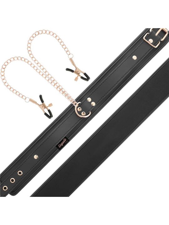 Coquette Chic Desire - Fantasy Nipple Clamp Necklace with Neoprene Lining