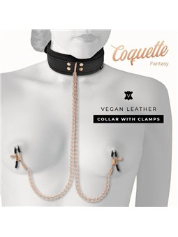 Coquette Chic Desire - Fantasy Nipple Clamp Necklace with Neoprene Lining