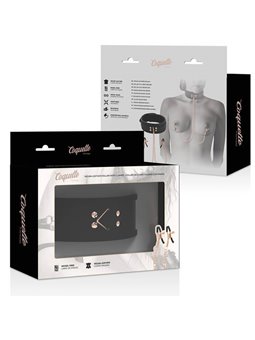 Coquette Chic Desire - Fantasy Nipple Clamp Necklace with Neoprene Lining