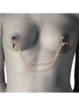 Coquette Chic Desire - Pinze Regolabili per Capezzoli con Catena Dorata