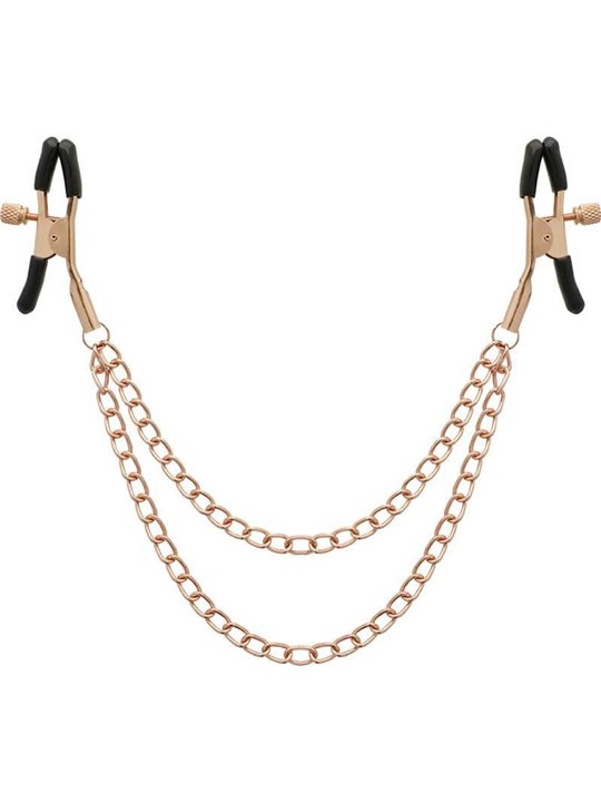 Coquette Chic Desire - Pinze Regolabili per Capezzoli con Catena Dorata