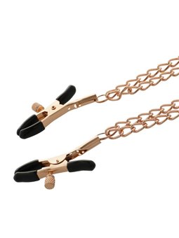 Coquette Chic Desire - Pinze Regolabili per Capezzoli con Catena Dorata