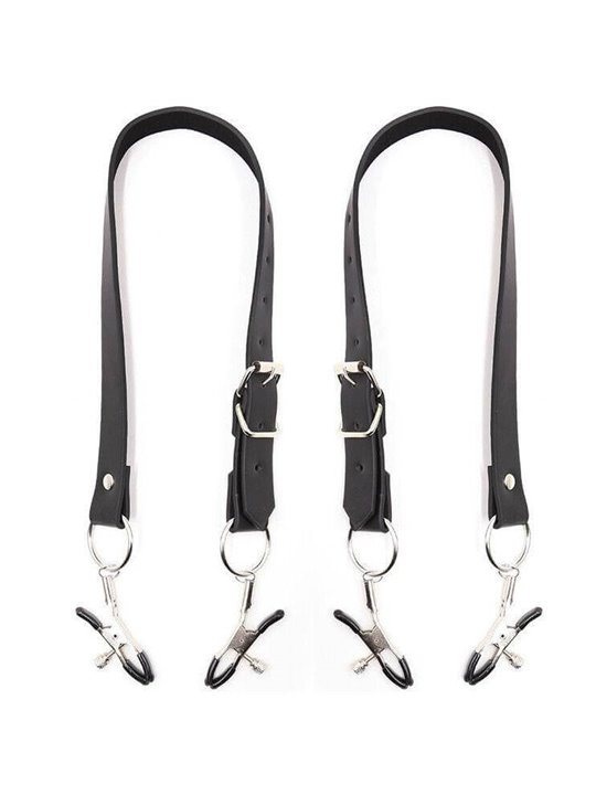 Ohmama Fetish - Clitoris Clamps with Leg Straps