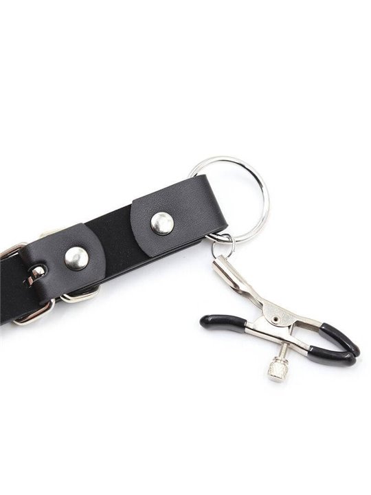 Ohmama Fetish - Clitoris Clamps with Leg Straps