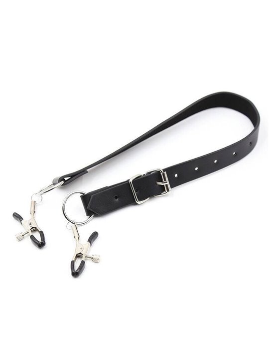 Ohmama Fetish - Clitoris Clamps with Leg Straps