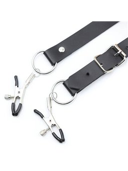 Ohmama Fetish - Clitoris Clamps with Leg Straps