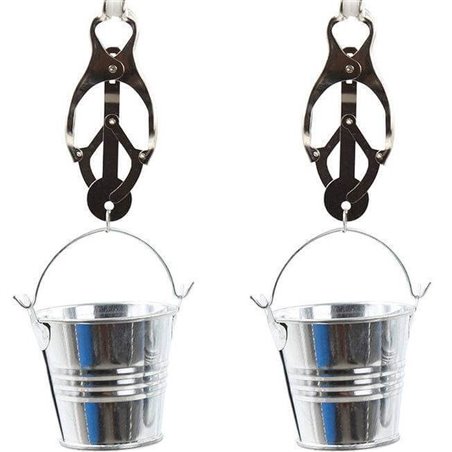 Ohmama Fetish Nipple Clamps with Buckets