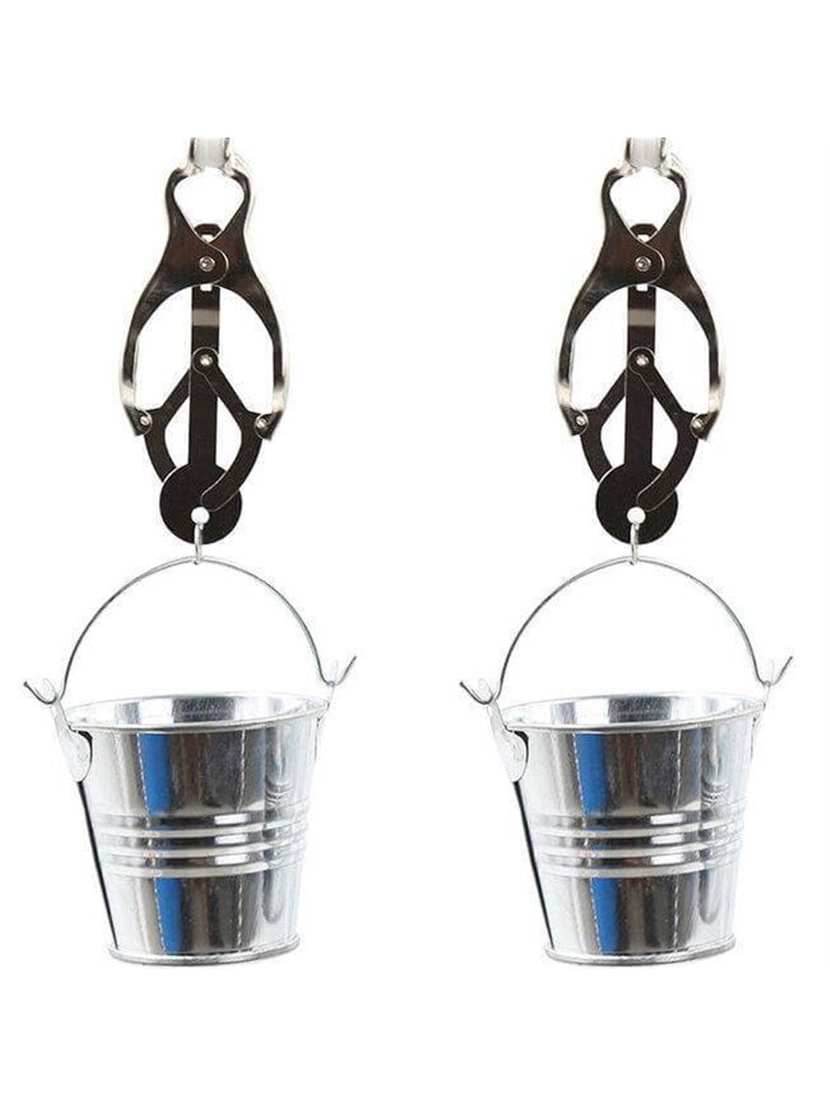 Ohmama Fetish Nipple Clamps with Buckets