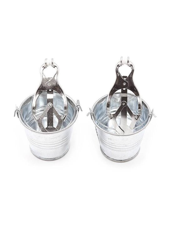 Ohmama Fetish Nipple Clamps with Buckets