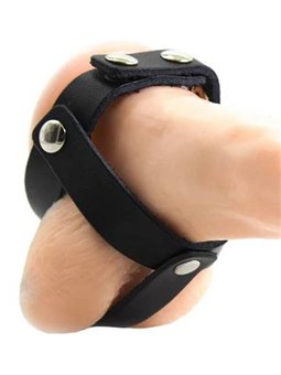 Ohmama Fetish Leather Ball Cage