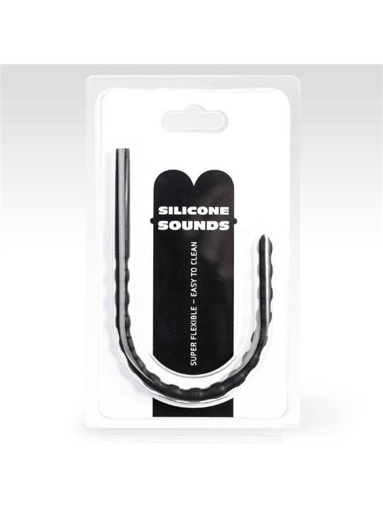 All Black Silicone Sounds - Sonda Uretrale in Silicone Da 6/8 MM
