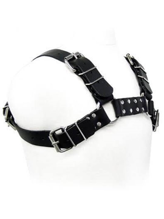 Leather Body Bdsm - Imbracatura in Pelle Nera