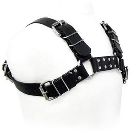 Leather Body Bdsm - Imbracatura in Pelle Nera