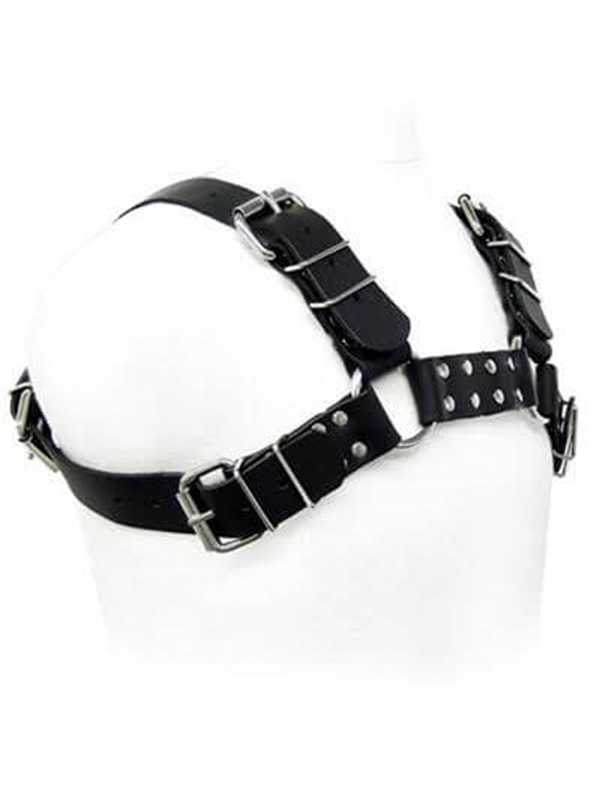 Leather Body - Black Bull Dog Harness
