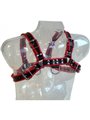 Leather Body - Chain Harness III Black / Red