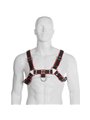 Leather Body - Chain Harness III Black / Red